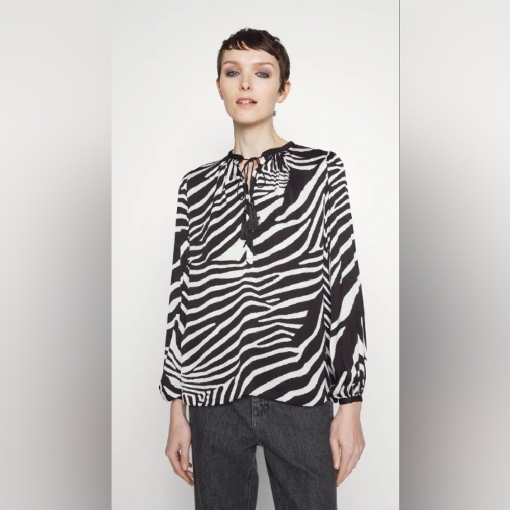 The kooples zebra print shirt..